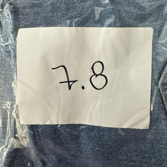 Good American The Bombshell Ripped Cutoff Denim Shorts - Picture 7 of 7